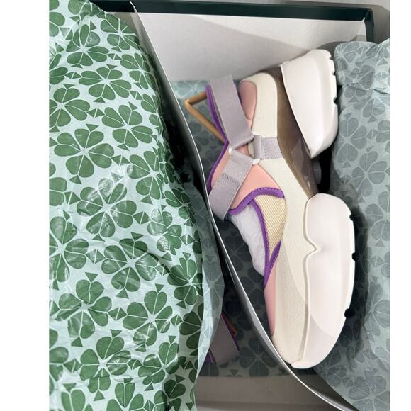 Kate Spade Cloud Cutout sneakers in tutu Pink Iris Bloom Size 9.5 NIB - Picture 8 of 9